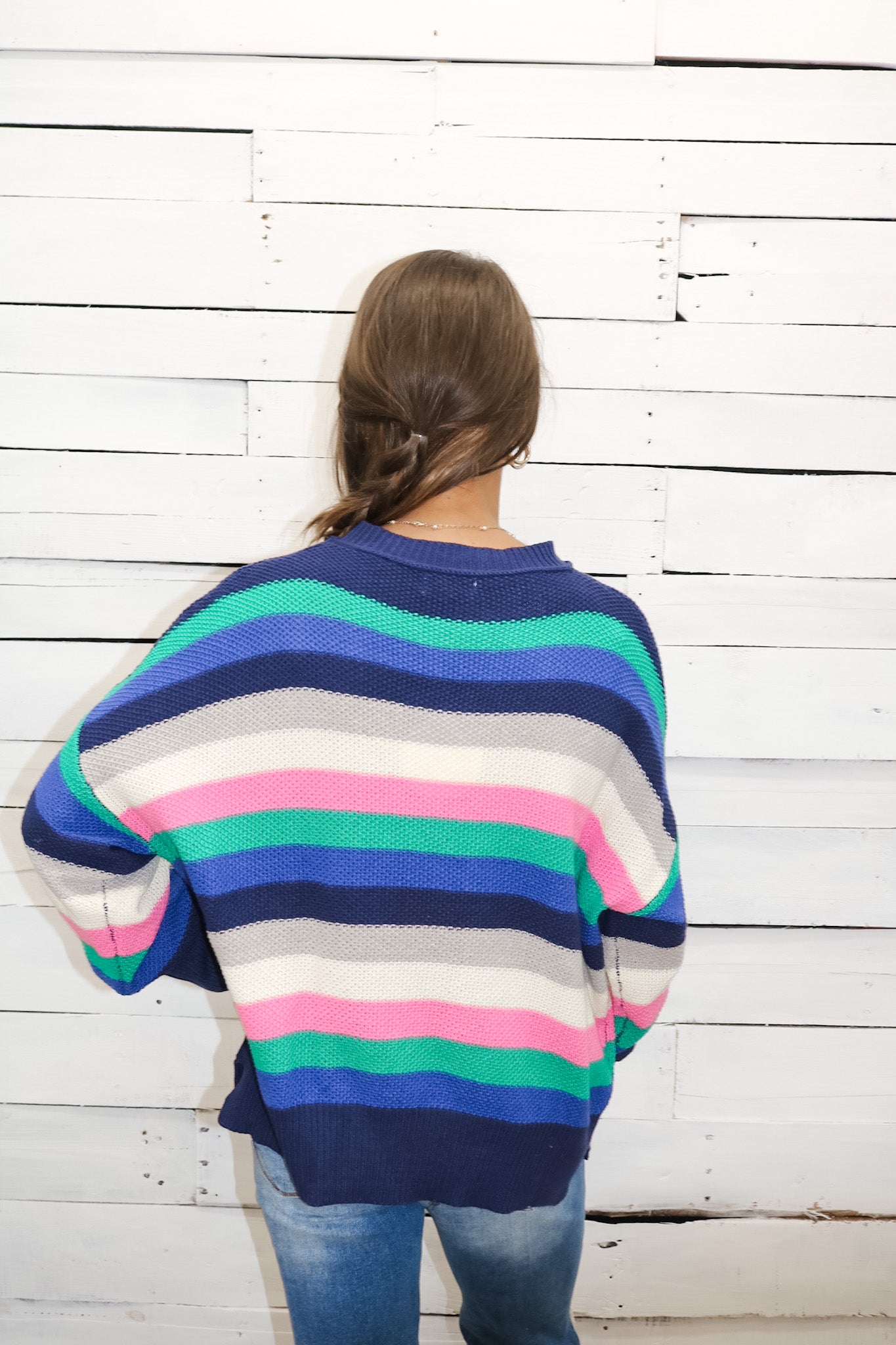 Camilla Striped Sweater - Dark