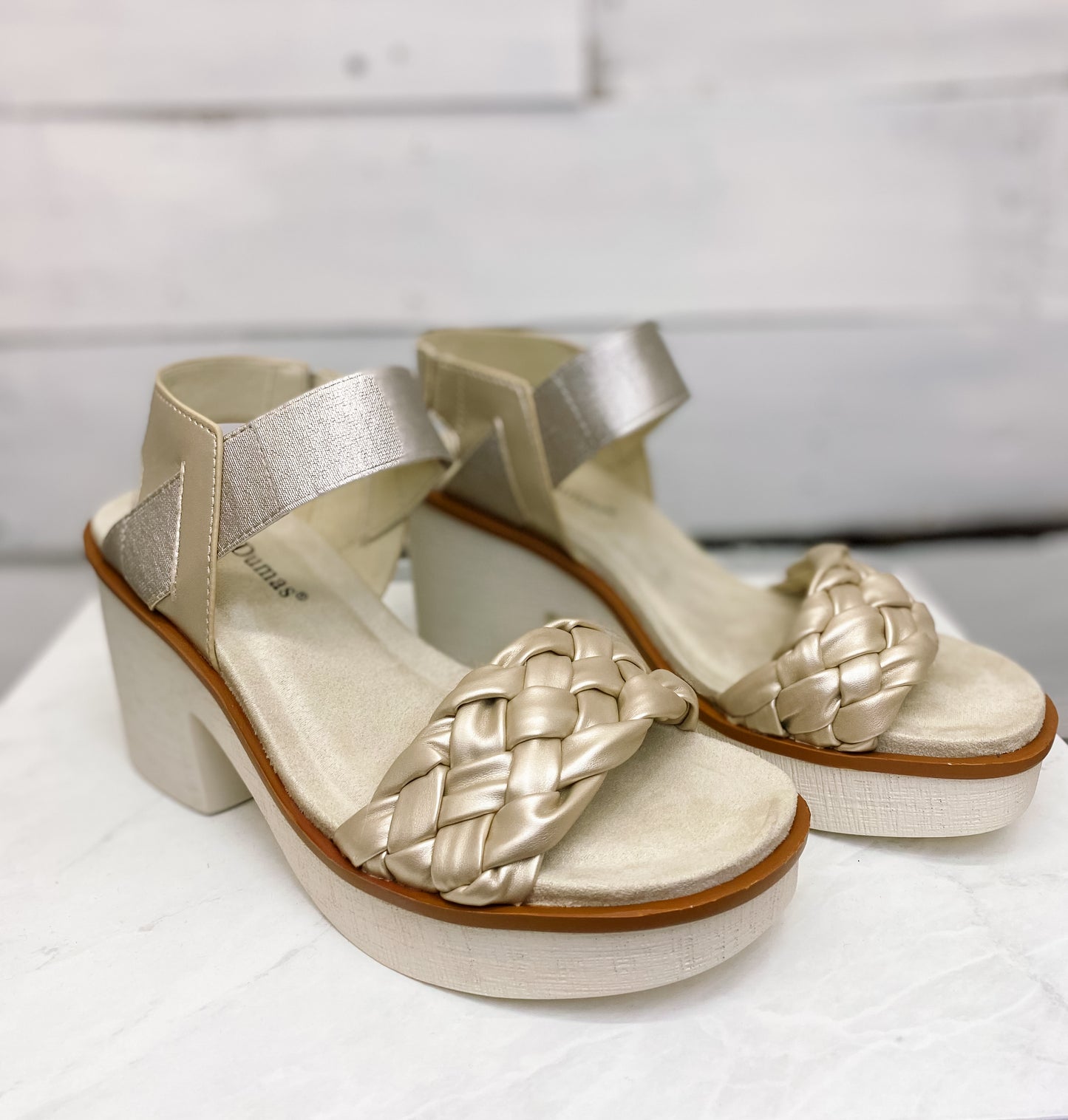 Clue Gold Shoes- Braided