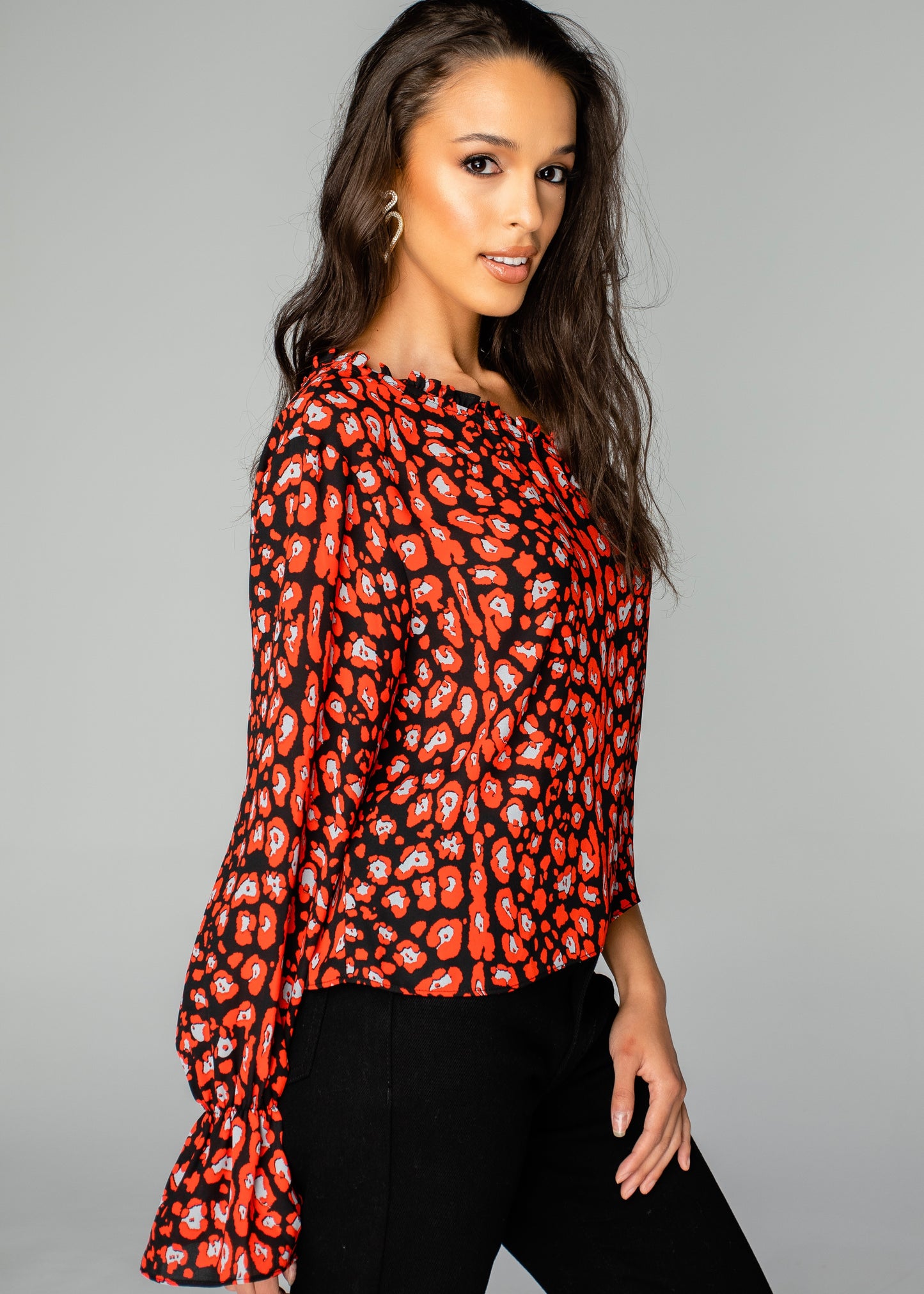 BuddyLove: Siri One-Shoulder Top - Cherry Bomb