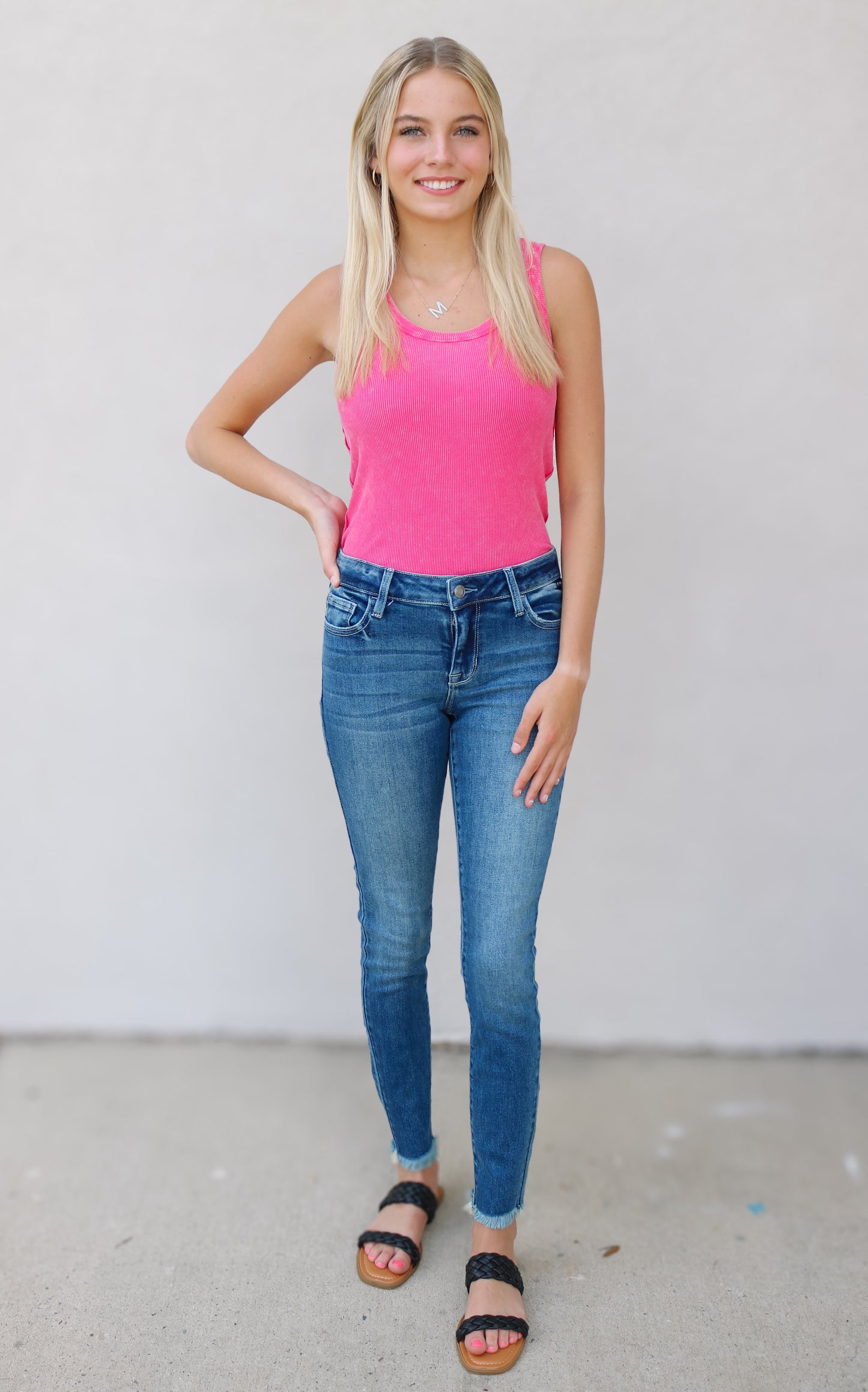 Cello Low Rise Mid Wash Skinny Jeans