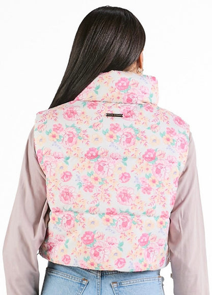 Simply Southern Puffer Vest- Floral