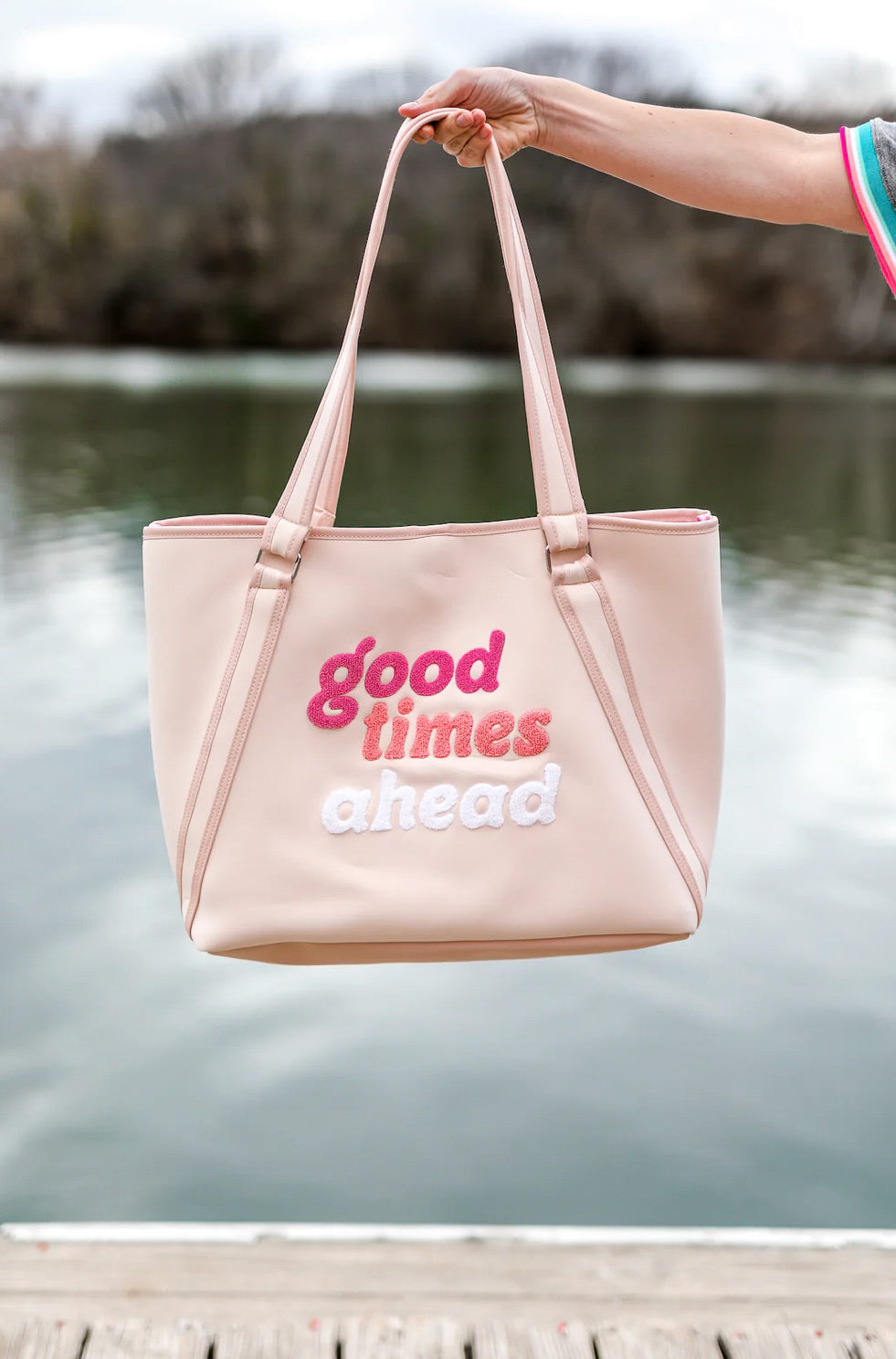 3 Happy Hooligans- Good Times Ahead Neoprene Tote