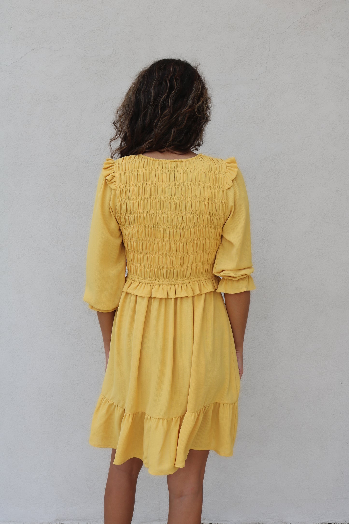 Britney Dress- Mustard