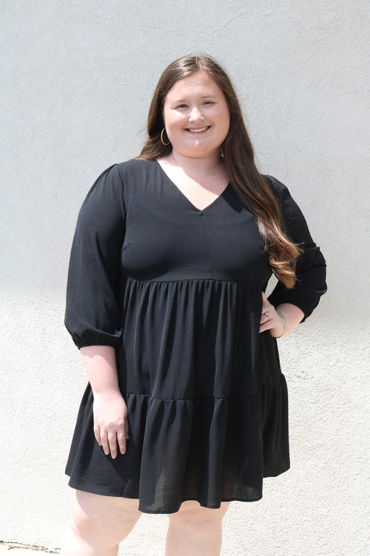 Curvy Elaine Dress- Black