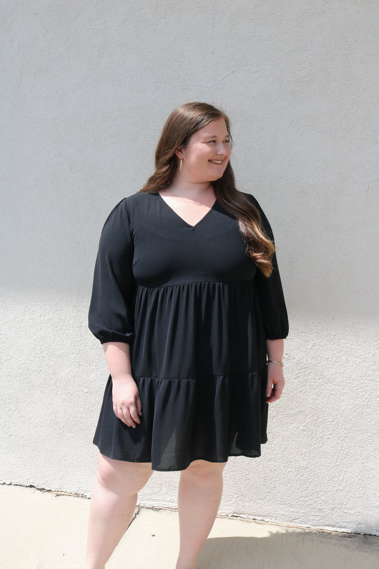 Curvy Elaine Dress- Black