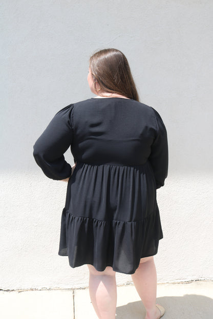 Curvy Elaine Dress- Black