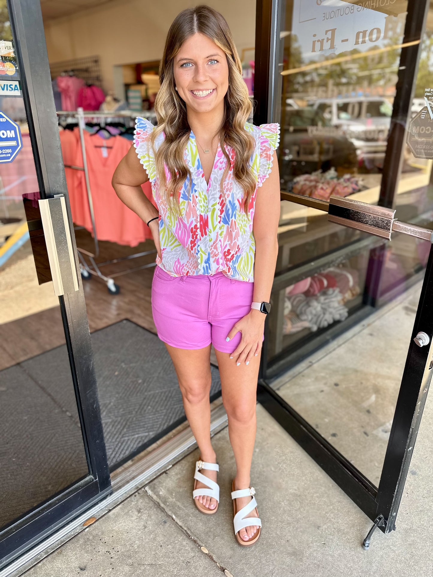 Aria Colored Shorts- Purple