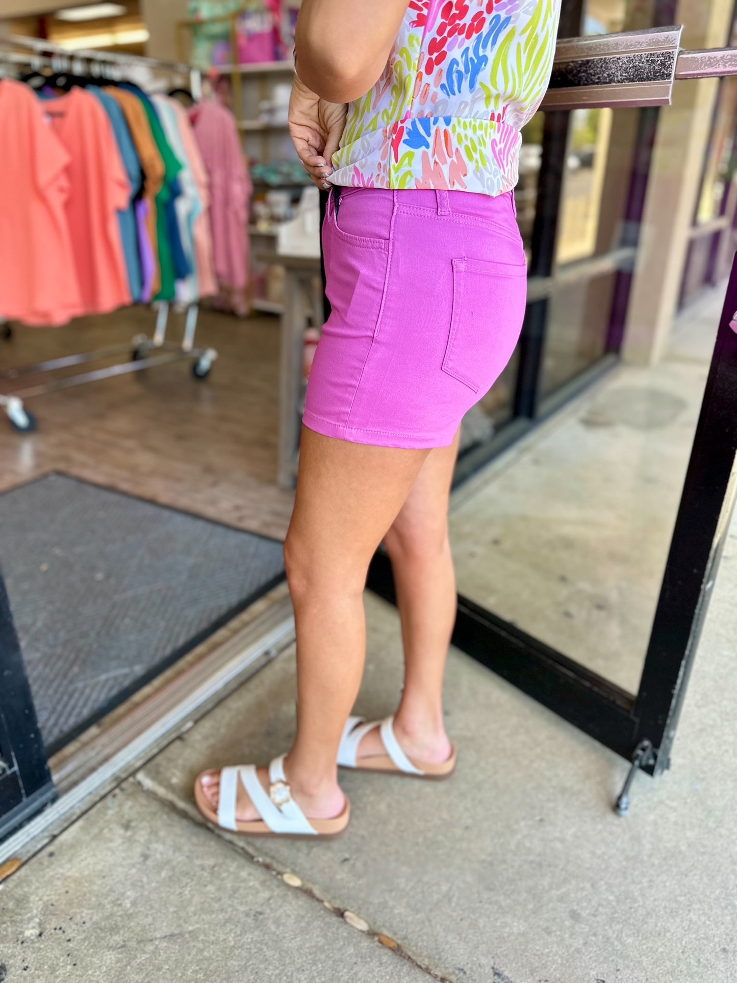 Aria Colored Shorts- Purple