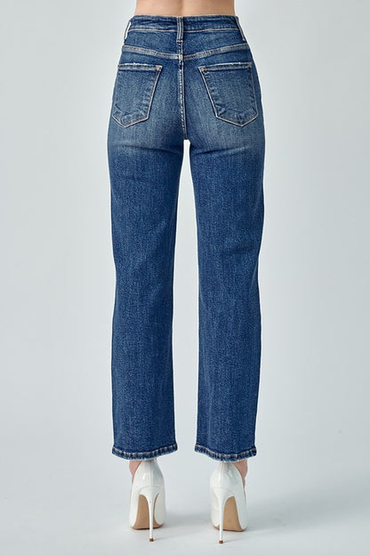 Harlow Distressed Straight Leg Jeans
