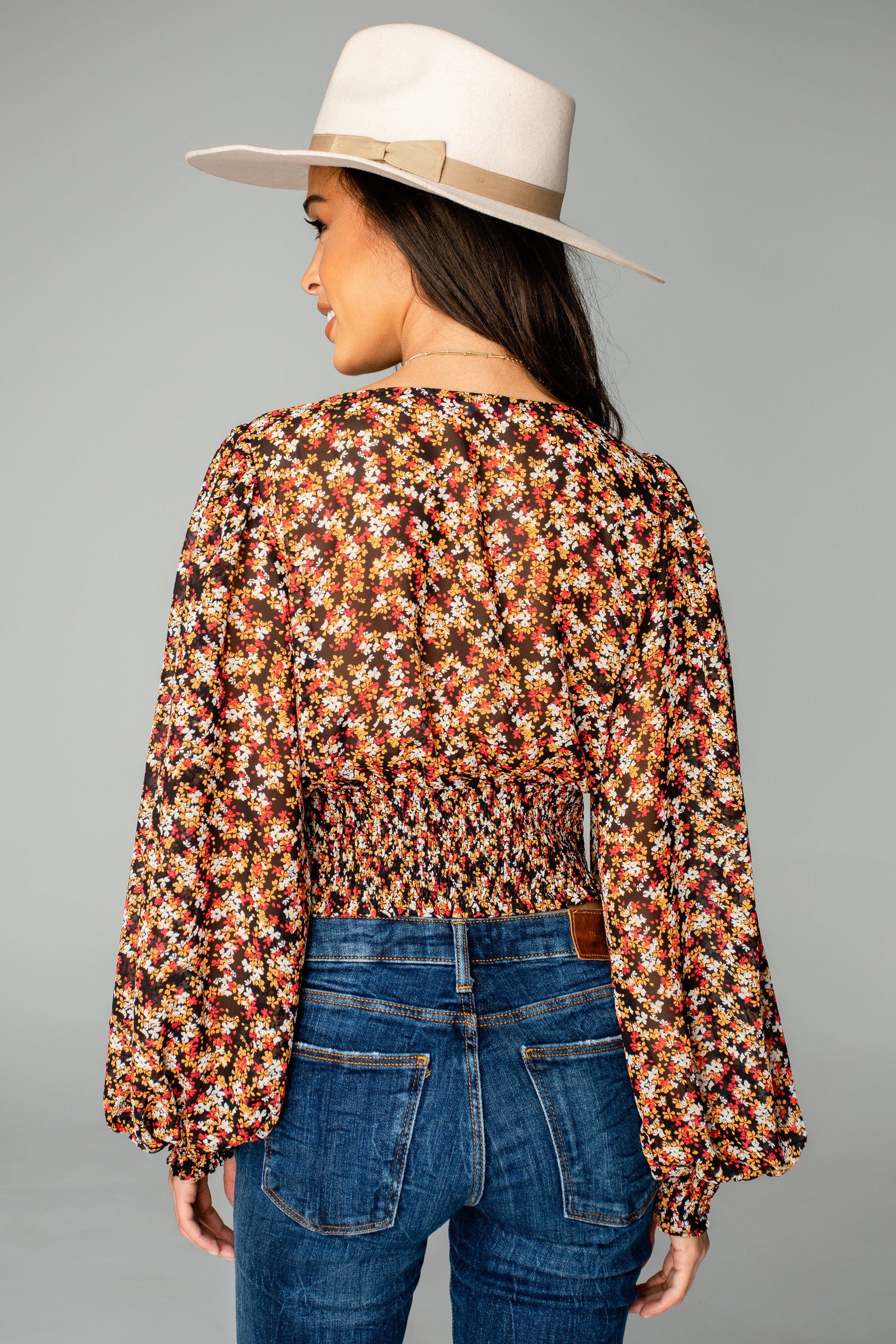 BuddyLove: Sabrina Smocked Top - Harvest