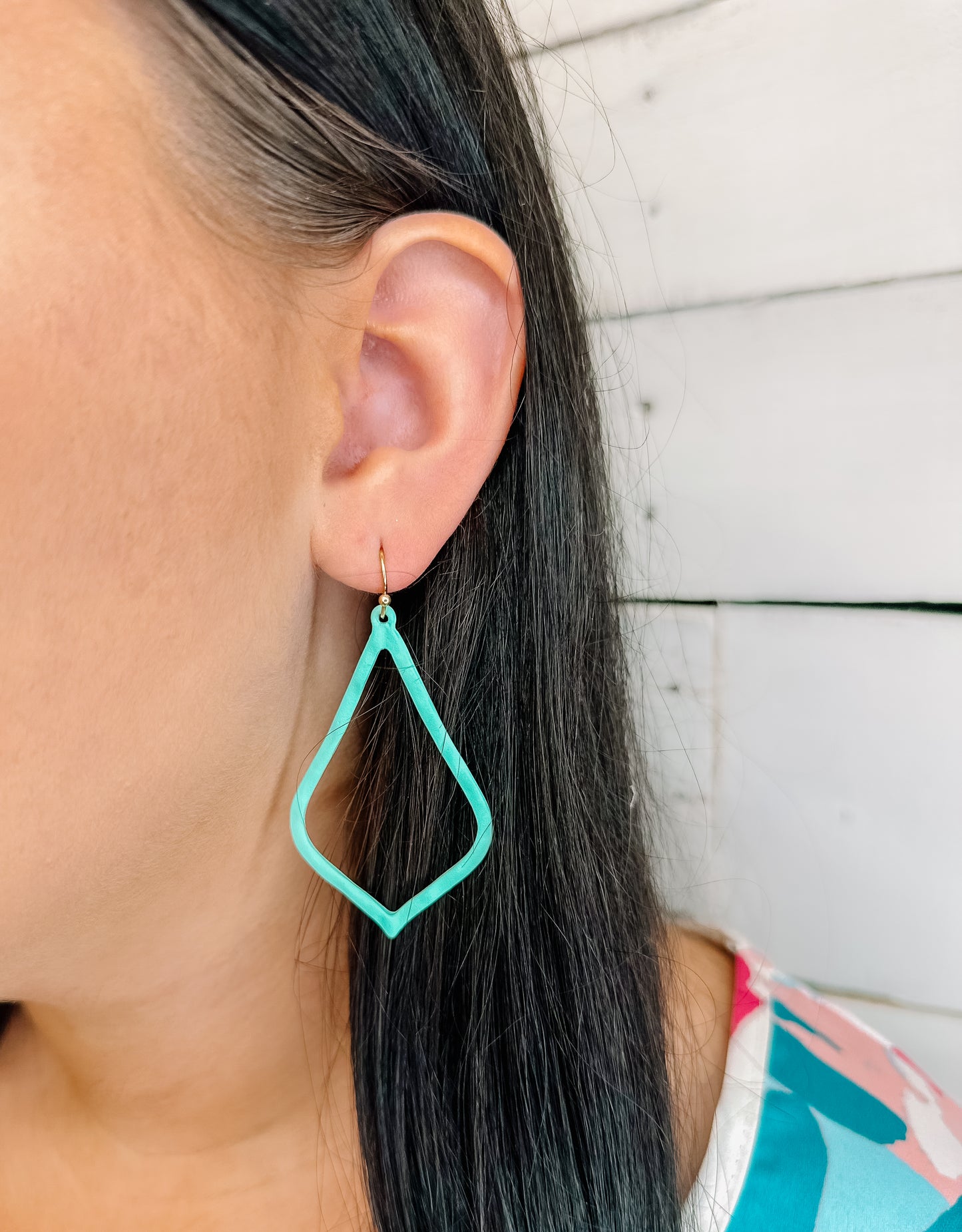 Seafoam Metal Earrings