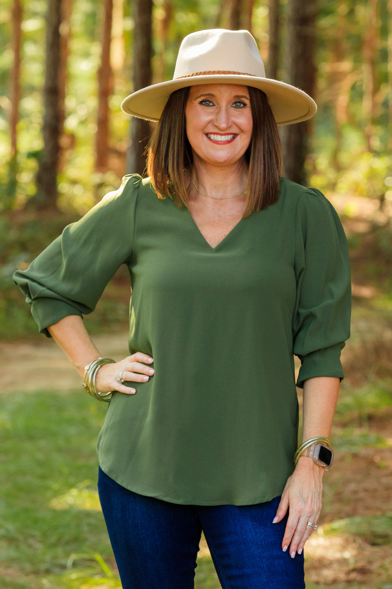 Megan Top - Olive