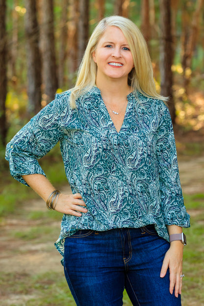 Jaden Top - Green Mix