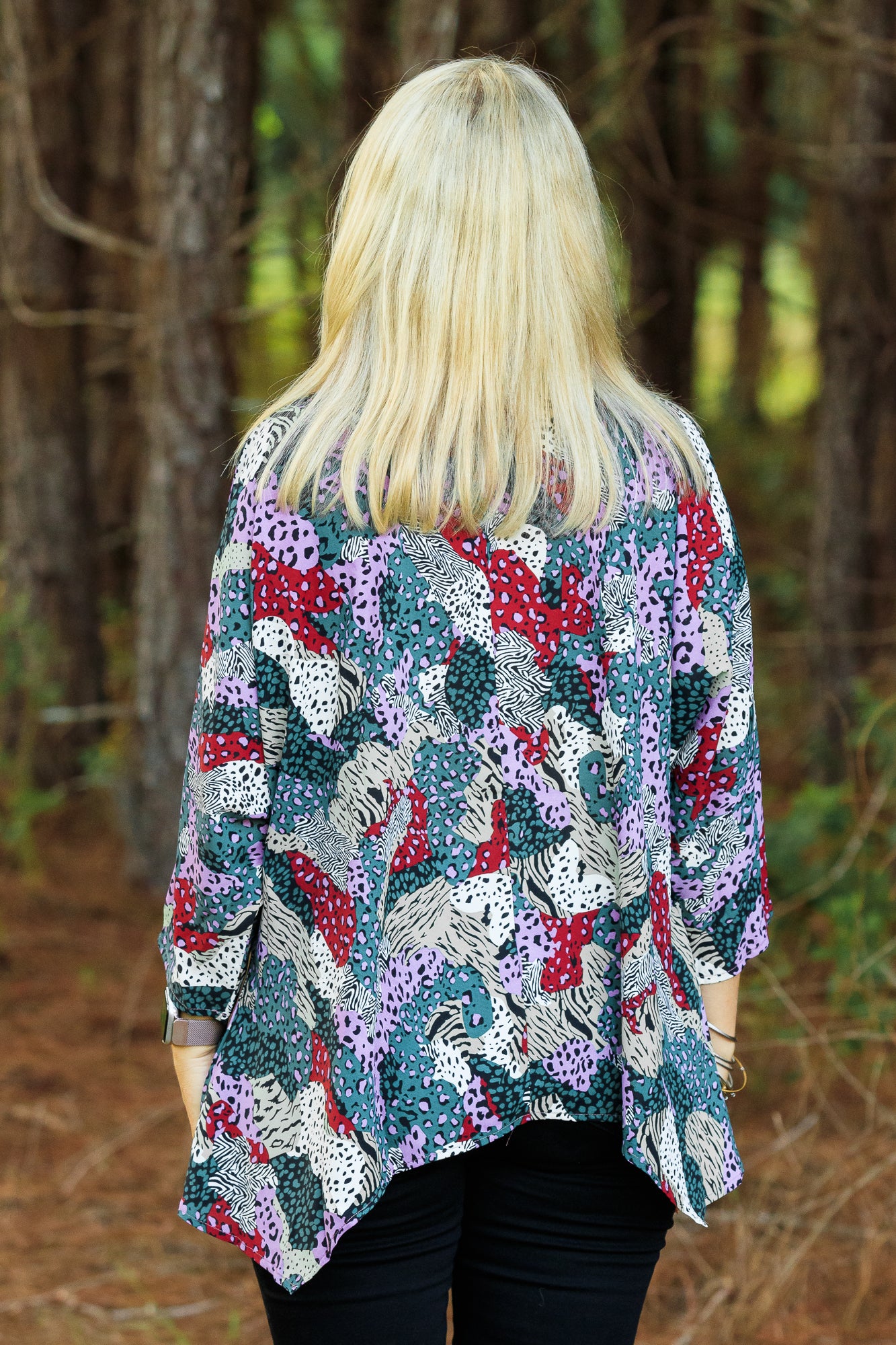 Denise Top - Hunter Green Mix