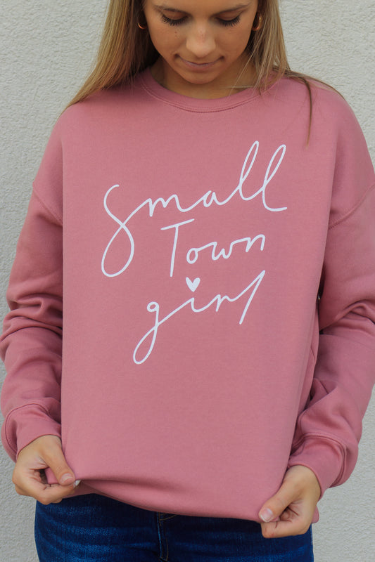 Small Town Girl Sweatshirt - Mauve
