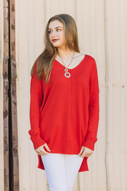 Sadie Sweater - Red