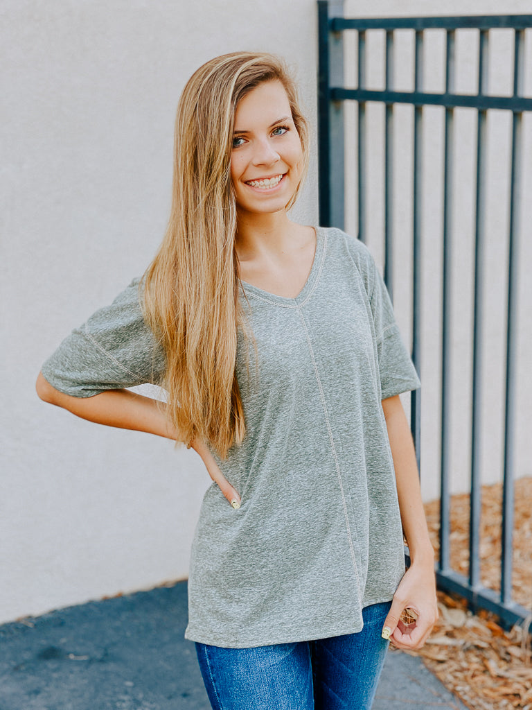 Breanne Basic Top - Olive