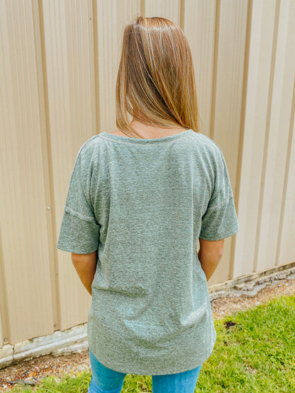 Breanne Basic Top - Olive