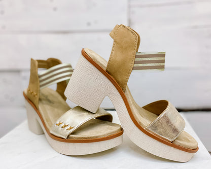 Clue Gold Shoes- Smooth