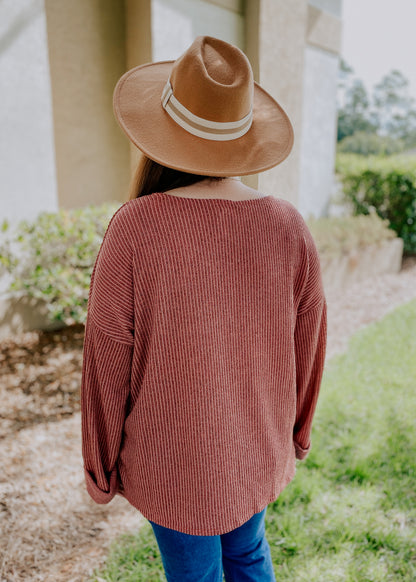 Raina Ribbed Knit Top