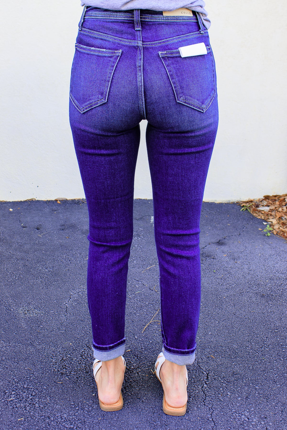 Dakota Distressed High Rise Mom Jean