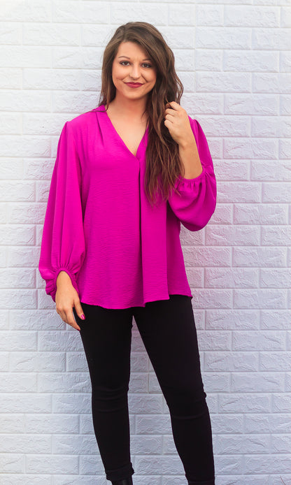Laurel Top - Magenta