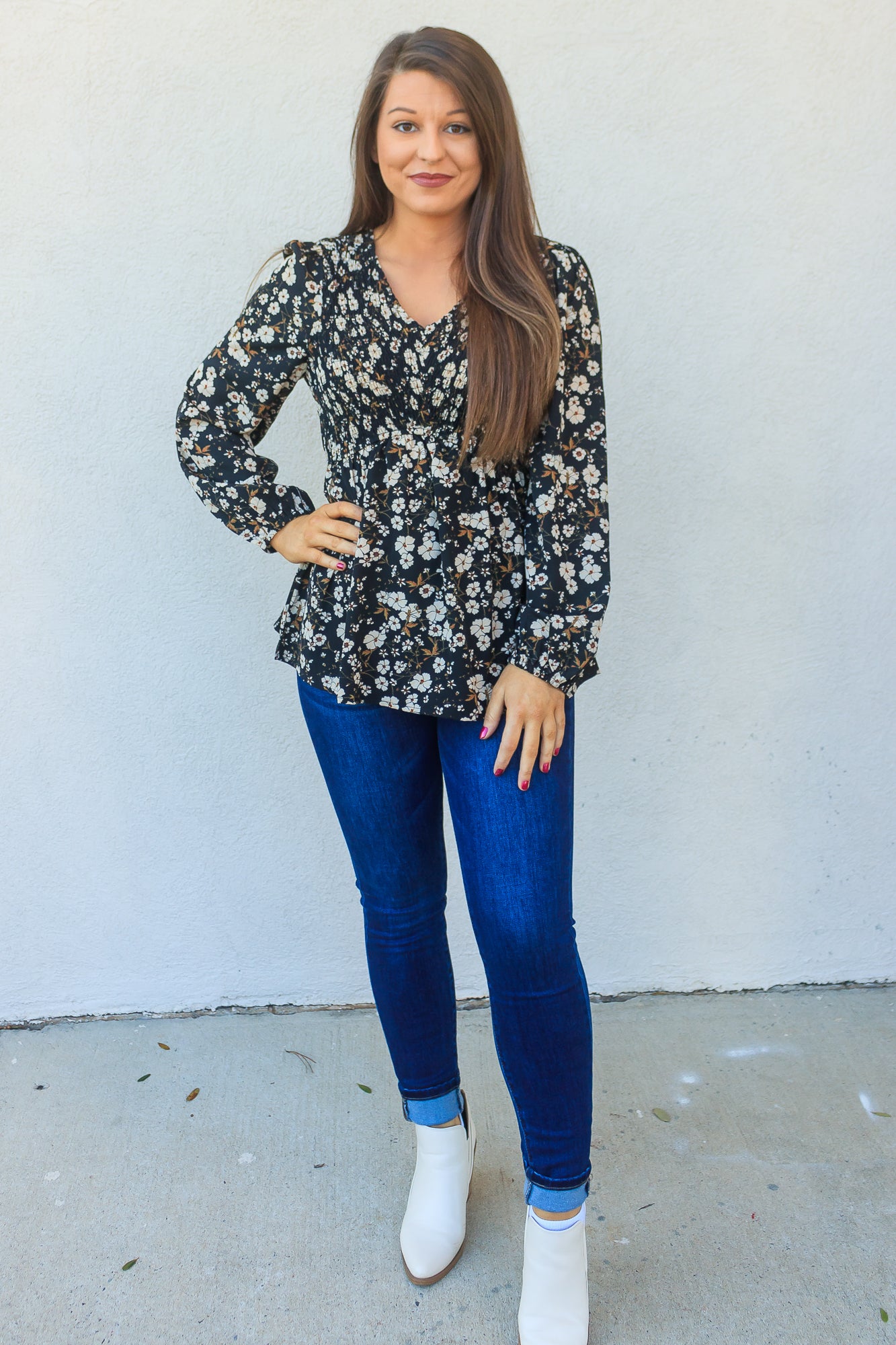 Savannah Smocked Top