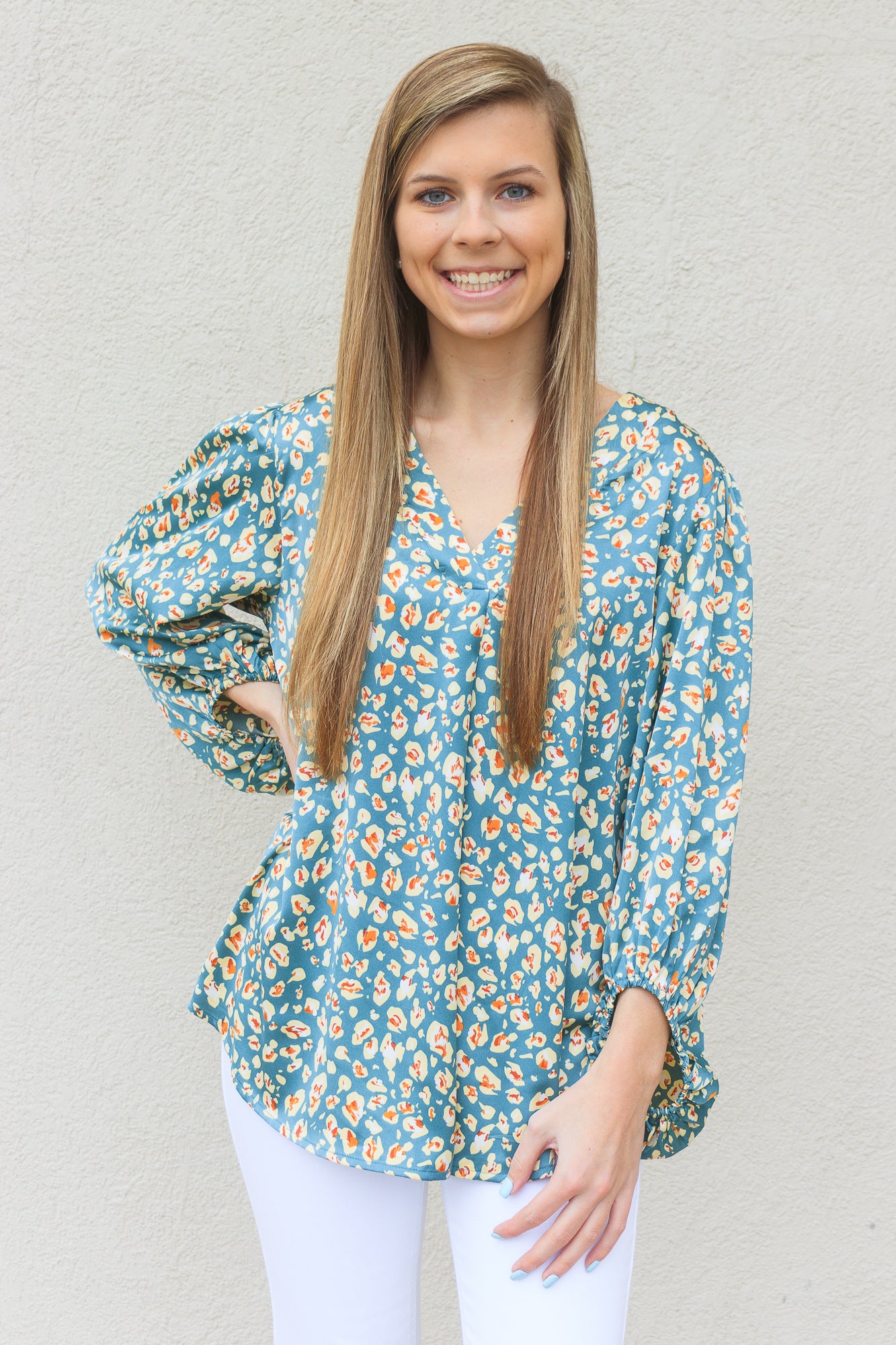 Emma Bubble Sleeve Top