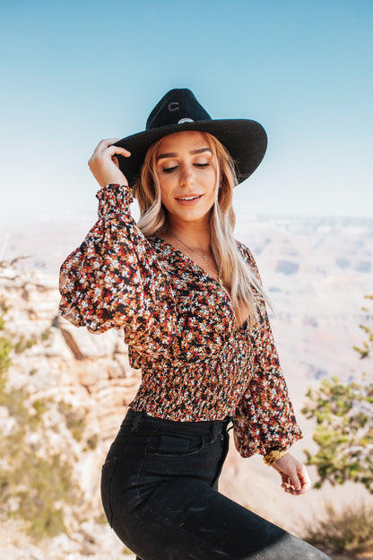 BuddyLove: Sabrina Smocked Top - Harvest