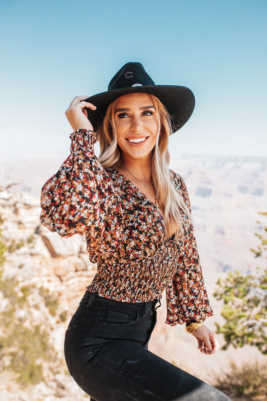 BuddyLove: Sabrina Smocked Top - Harvest