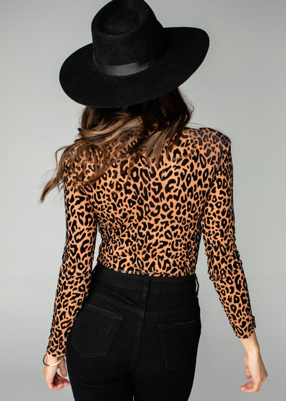 BuddyLove: Christie V-Neck Bodysuit - Leo